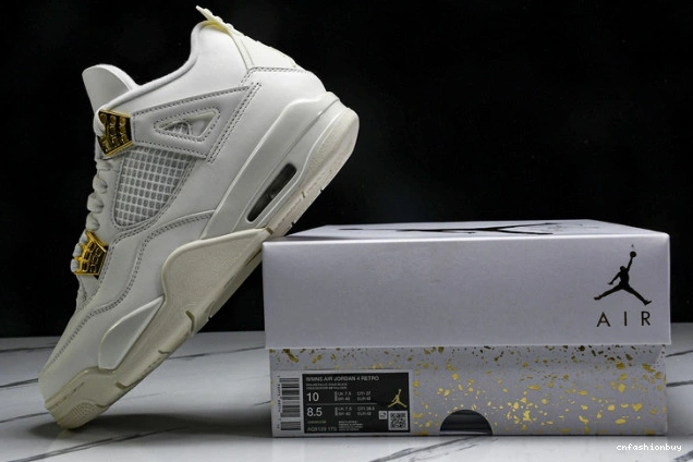 4 AQ9129-170 Gold Retro Jordan Metallic 0718